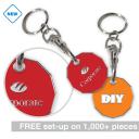 Image of New £1 Coin Trolley Keyring BSTCK