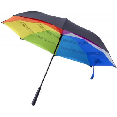 Image of Automatic reversible pongee (190T) umbrella