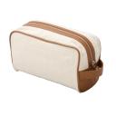 Image of Canvas and Leather Toiletry Bag
