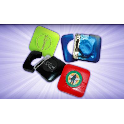 Image of Freshers University Condom in square plastic case