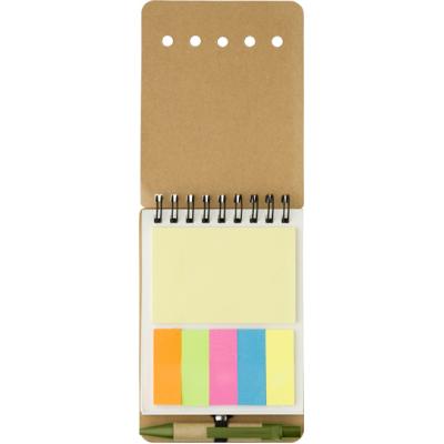 Image of Wire bound notebook with sticky notes