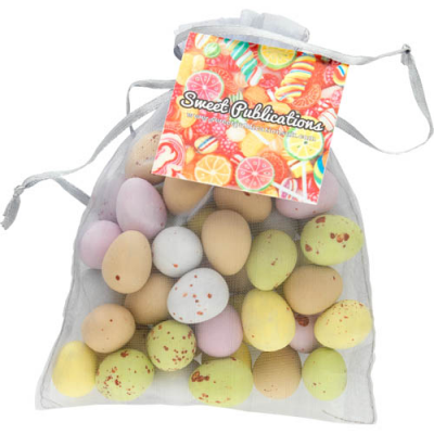 Image of Large Organza Bag with Mini Eggs