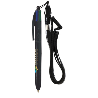 Image of BIC® 4 Colours Pen with Lanyard