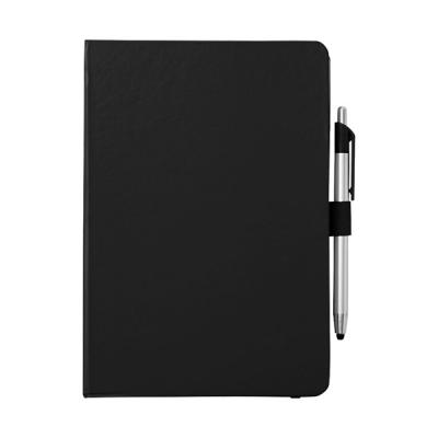 Image of Crown A5 notebook with stylus ballpoint pen