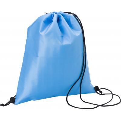 Image of Polyester (210D) cooler bag with double drawstring closing, lined with foil.