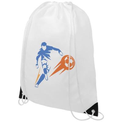 Image of Oriole drawstring backpack with coloured corners