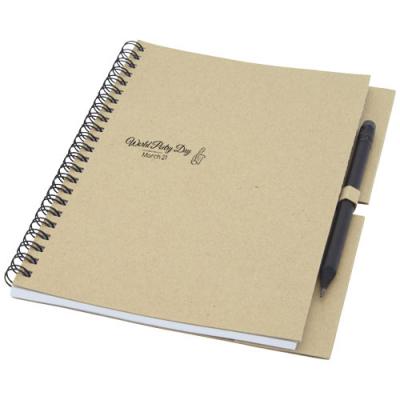 Image of Luciano Eco wire notebook with pencil - medium
