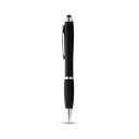 Image of Nash coloured stylus ballpoint pen with black grip