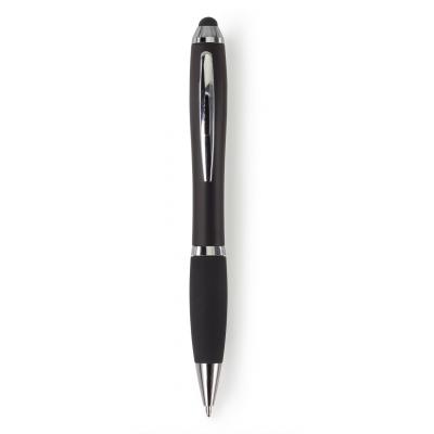 Image of Ballpen with black rubber grip and stylus