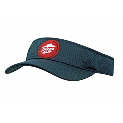 Image of Sports mesh visor fabric covered short touch strap