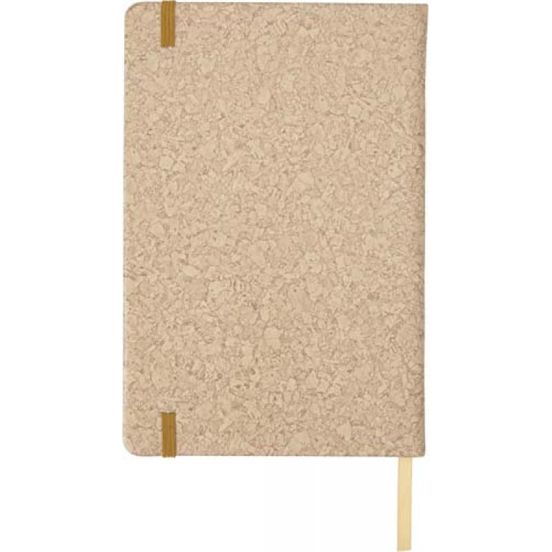 Image of PU covered notebook with cork print (A5)