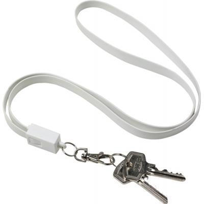 Image of TPE lanyard and charging cable in one