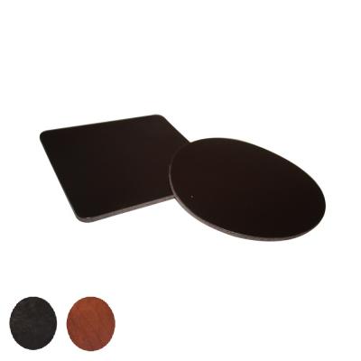 Image of Simple Round Leather Coaster