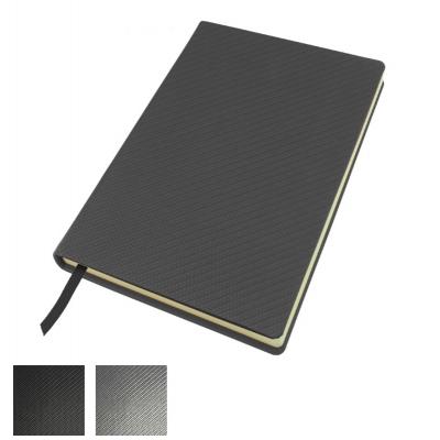 Image of A5 Casebound Notebook in Carbon Fibre Texture