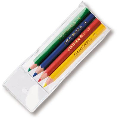 Image of Colourworld Half Length Pencils Wlt 4