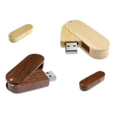 Image of Wooden Rotating USB