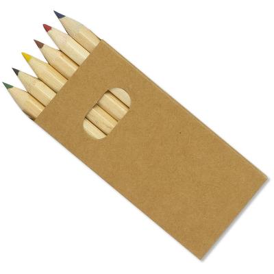 Image of Colourworld Half Length Pencils Box 6 Natural